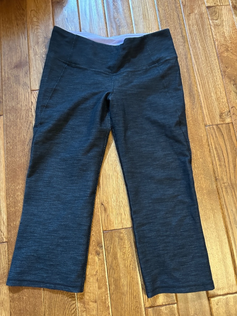 lululemon athletica Dark Gray Cropped Wide-Leg Leggings